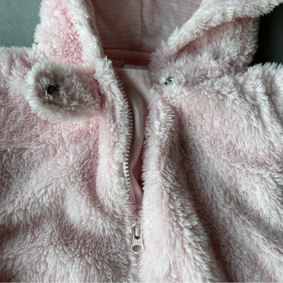 Carters ~ Fleece Bunting Bag Footie Shell ~ Pink ~ Baby Size 3 Months - Picture 6 of 11